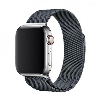 Elegáns Apple Watch szíj milánói stílusban - Space grey