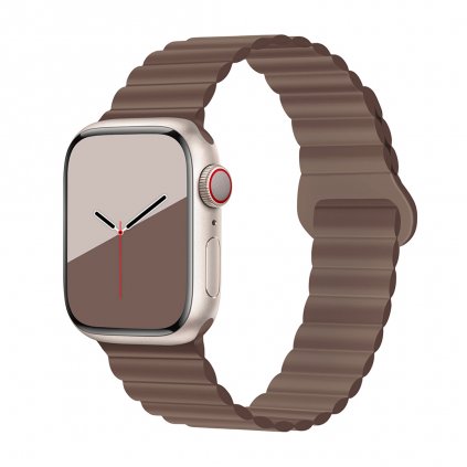 Stílusos mágneses Apple Watch szíj - Csokoládé