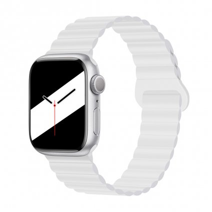 Stílusos mágneses Apple Watch szíj - Fehér