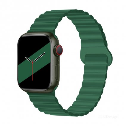 Stílusos mágneses Apple Watch szíj - Khaki