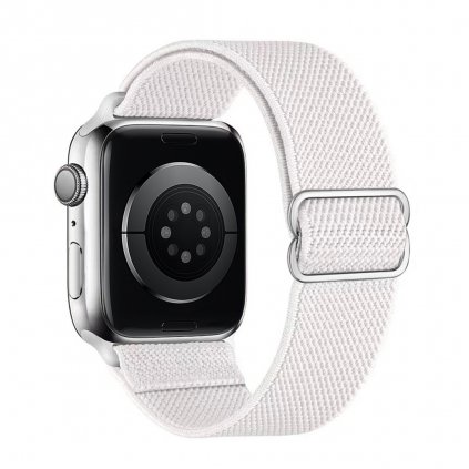 Beállítható nylon Apple Watch óraszíj - Fehér
