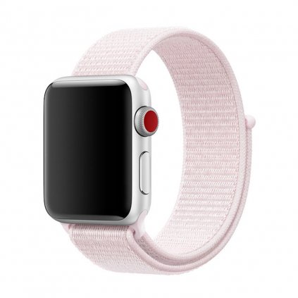 Apple Watch nejlonos óraszíj - Pearl pink