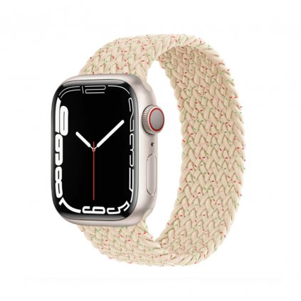 Fonott felhúzható Apple Watch óraszíj - White Star