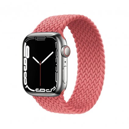 Fonott felhúzható Apple Watch óraszíj - Pink