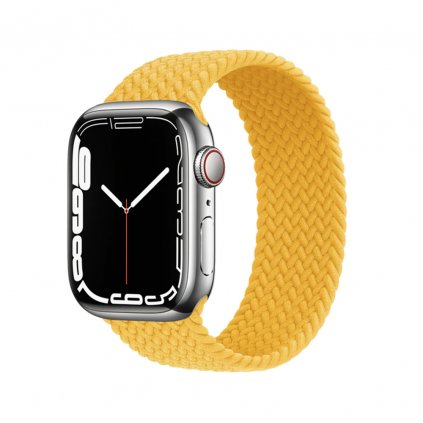 Fonott felhúzható Apple Watch óraszíj - Sárga