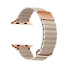Apple Watch stílusos mágneses bőrszíj - Bézs