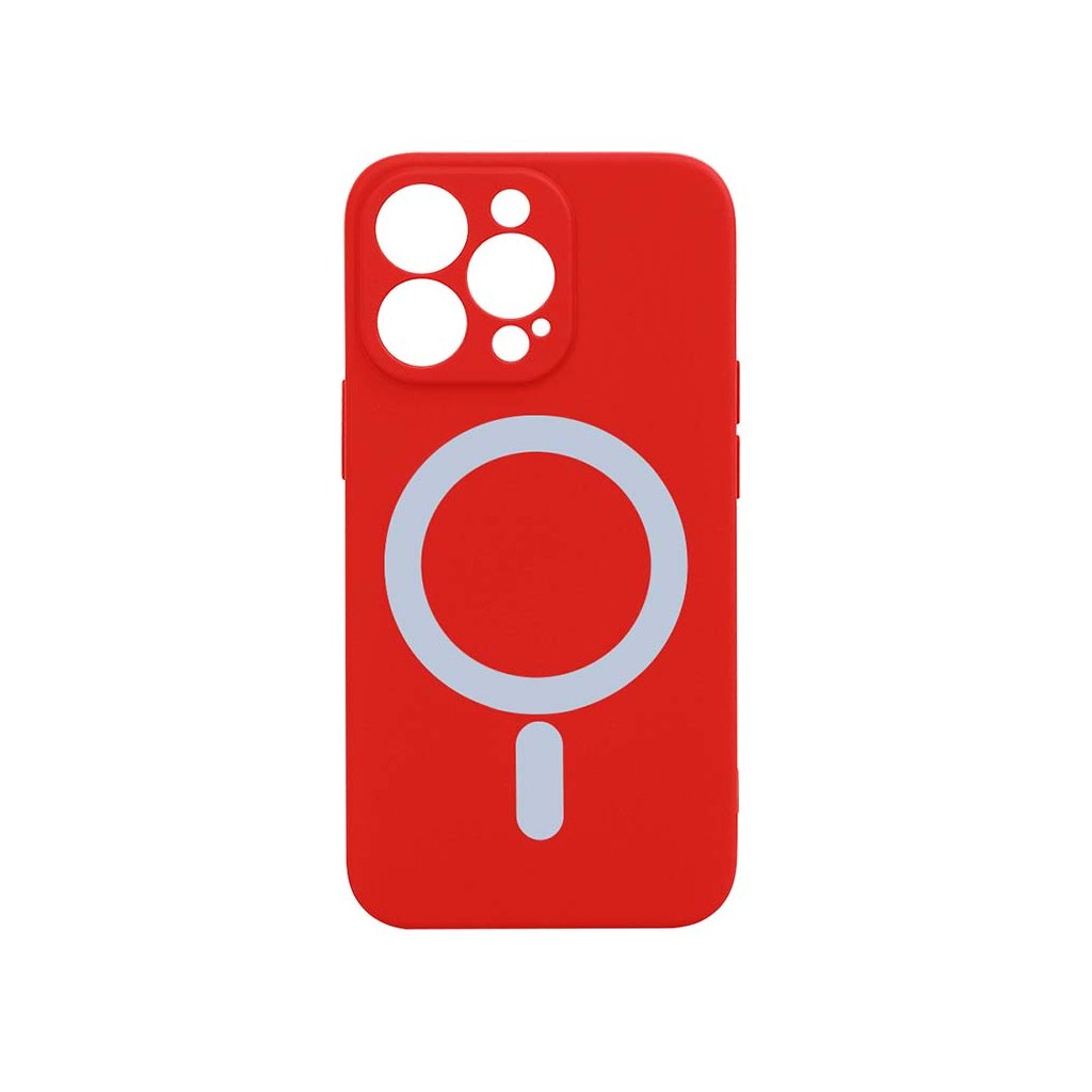 Farebný obal na iPhone s Magsafe - Červený