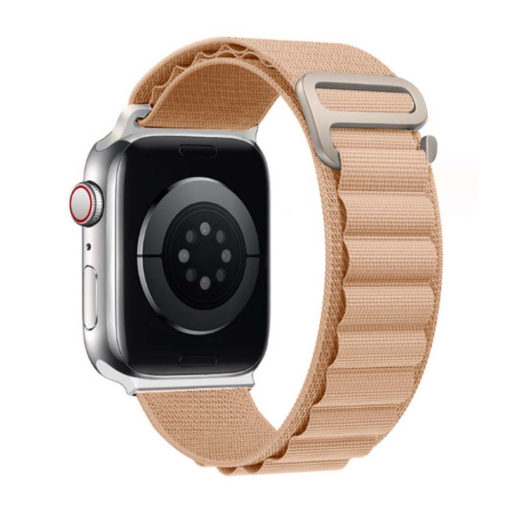 Nylonový remienok alpský ťah na Apple Watch - Pink Sand