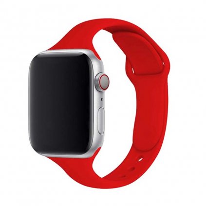 Dámsky jednofarebný remienok na Apple Watch - Červený