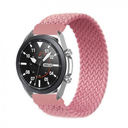 Pletený navliekací remienok na smart hodinky - Ružový