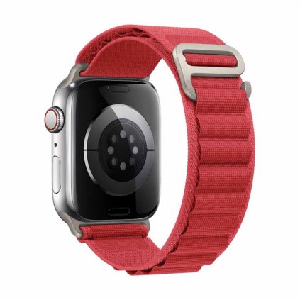 Nylonový remienok alpský ťah na Apple Watch - Červeny