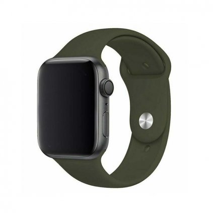 Marvelli - Jednofarebný remienok na Apple Watch - Olivový