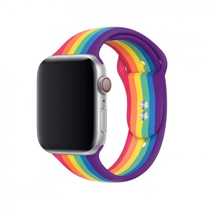 Marvelli - Jednofarebný remienok na Apple Watch - Dúhový