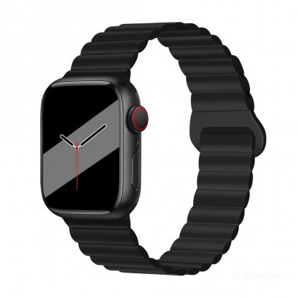 Štýlový remienok s magnetom na Apple Watch - Čierny