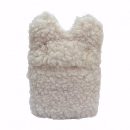 Chlpáčik obal na AirPods 1/2 - Biely medvedík