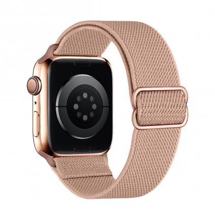 Nastavitelný nylonový remienok na Apple Watch - Pink Sand