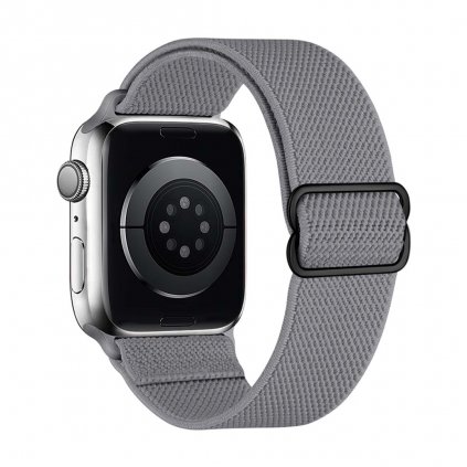 Marvelli - Nastavitelný nylonový remienok na Apple Watch - Šedý