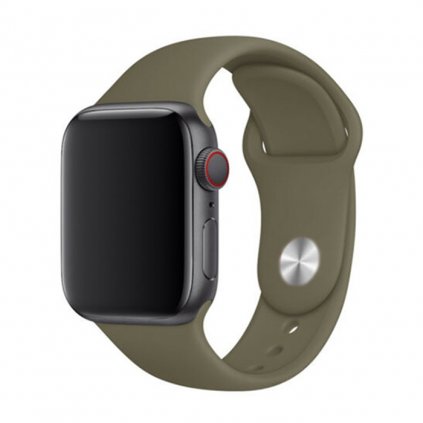 Jednofarebný remienok na Apple Watch - Khaki