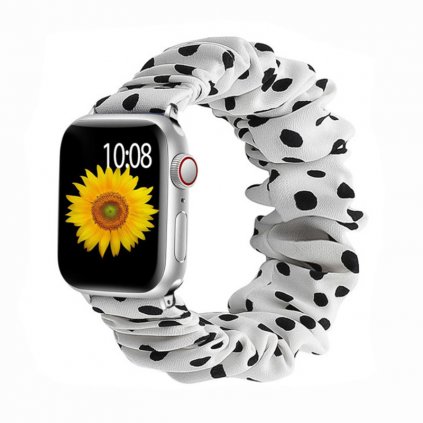 Štýlový remienok na Apple Watch - Bieločierny