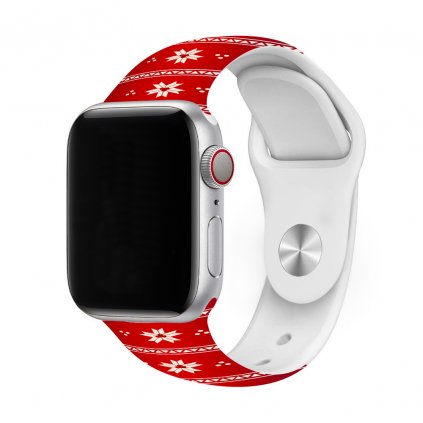 Vianočný remienok s potlačou na Apple Watch - Vianočná nálada