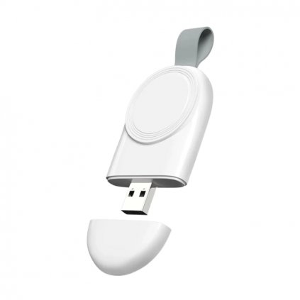 Bezdrátová nabíjačka (USB-A) na Apple Watch - Biela