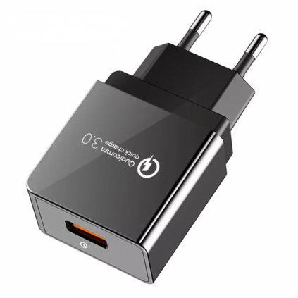 Nabíjací Adaptér 18W - USB-A - Čierny