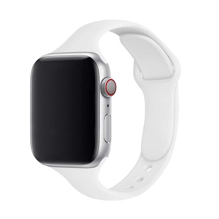 Dámsky jednofarebný remienok na Apple Watch - Biely Farba: Biela, Obvod: S-M (menší až stredný obvod zápästia), Veľkosť: 38/40/41mm
