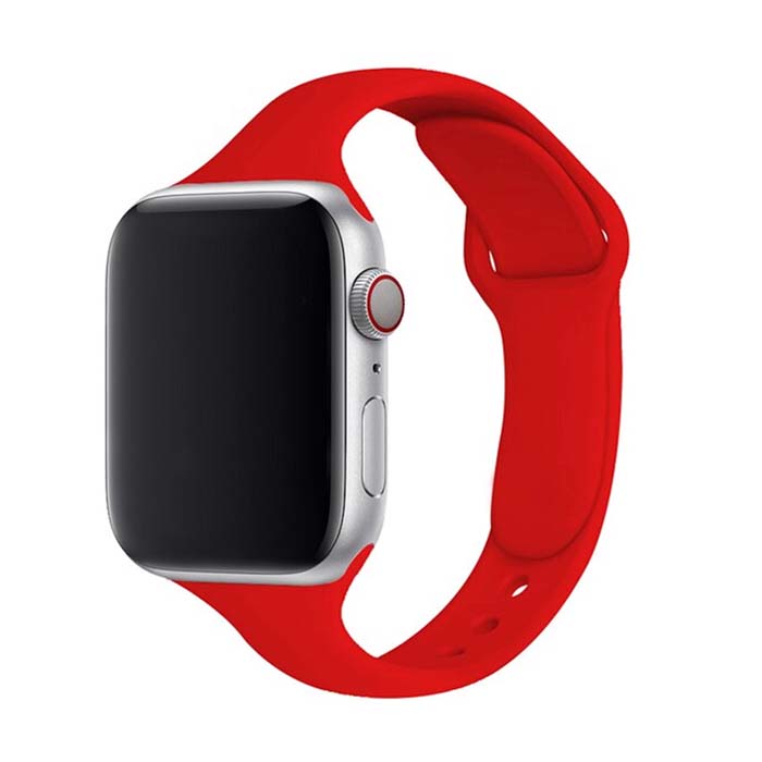Dámsky jednofarebný remienok na Apple Watch - Červený Farba: Červená, Obvod: S-M (menší až stredný obvod zápästia), Veľkosť: 38/40/41mm