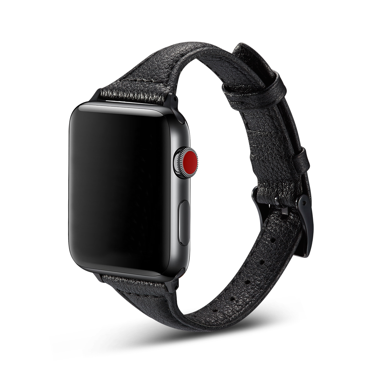 Dámsky kožený remienok na Apple Watch - Čierny Farba: Čierna, Veľkosť: 38/40/41mm