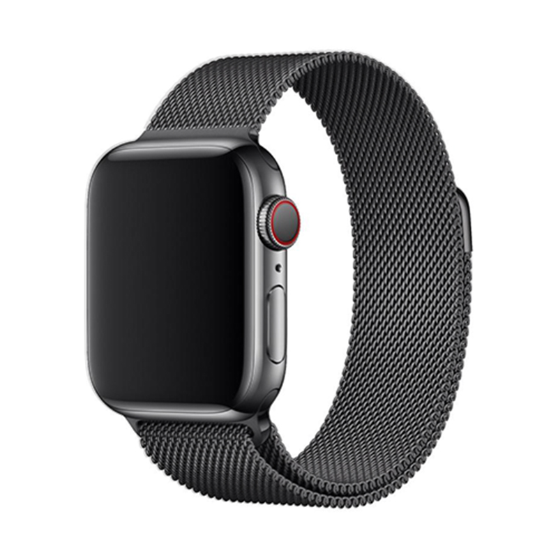 Marvelli - Elegantný remienok na Apple Watch v milánskom štýle - Čierny Farba: Čierna, Veľkosť: 42/44/45/49mm