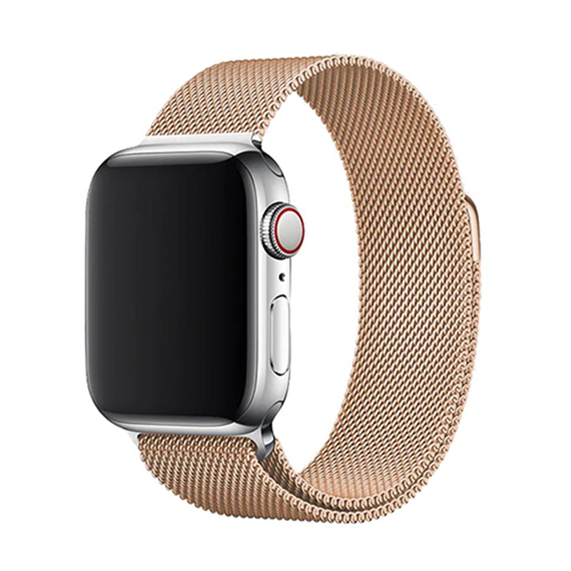 Marvelli - Elegantný remienok na Apple Watch v milánskom štýle - Light Gold Farba: Light Gold, Veľkosť: 38/40/41mm
