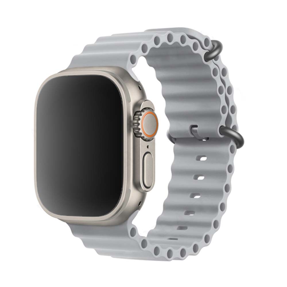 Vrúbkovaný remienok pre Apple Watch - Šedý Farba: Fog, Veľkosť: 38/40/41mm