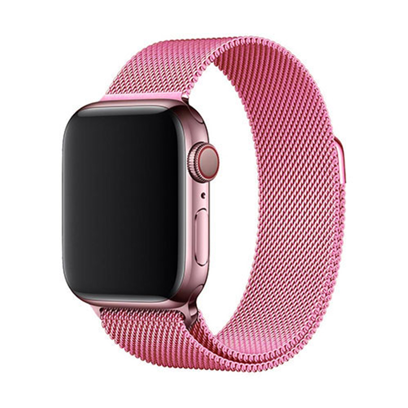 Marvelli - Elegantný remienok na Apple Watch v milánskom štýle - Pink Farba: Ružová, Veľkosť: 42/44/45/49mm