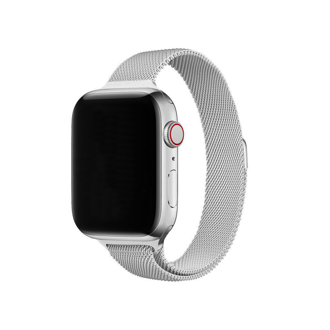 Marvelli - Elegantný dámsky remienok na Apple Watch v milánskom štýle - Strieborný Farba: Strieborná, Veľkosť: 42/44/45/49mm