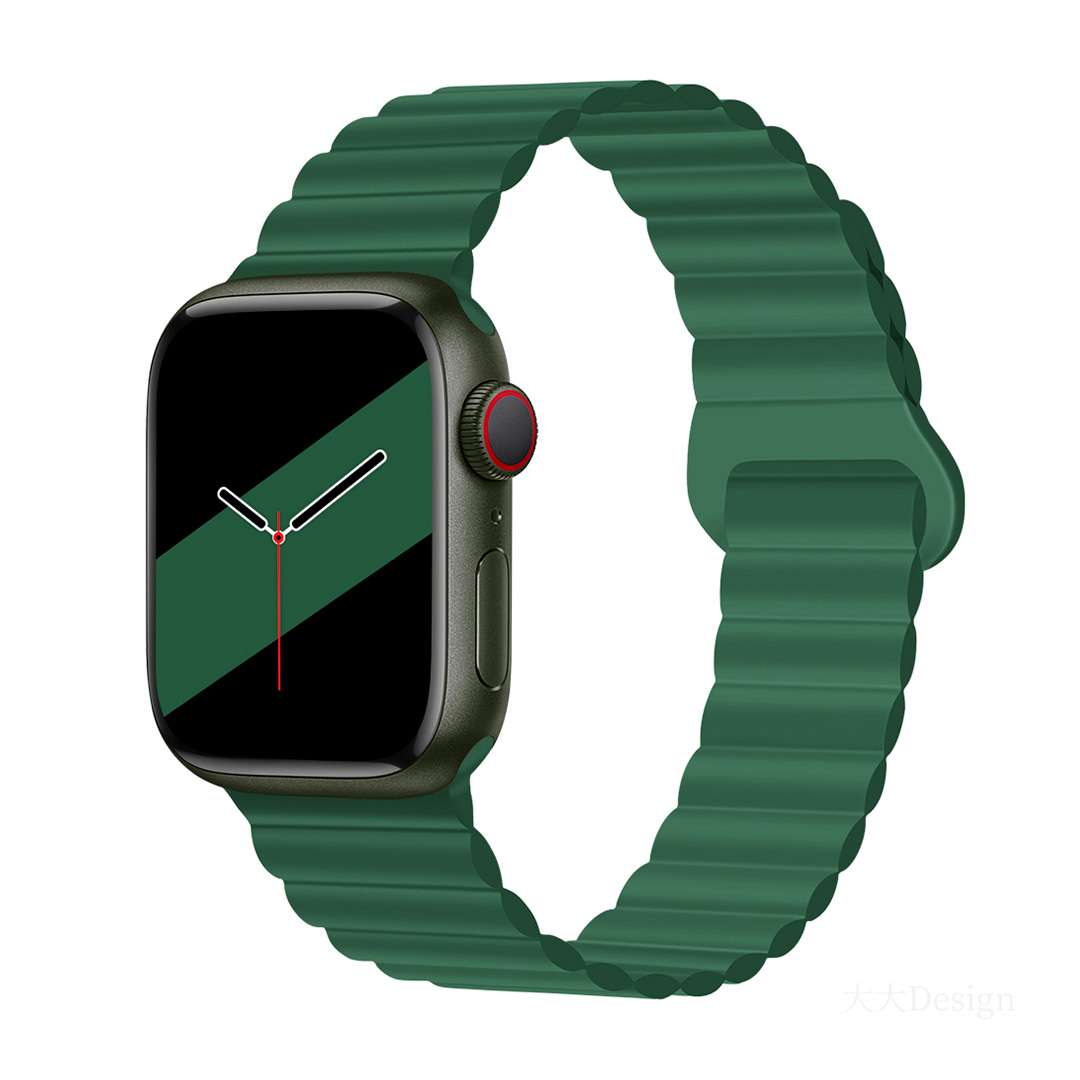 Štýlový remienok s magnetom na Apple Watch - Khaki Farba: Khaki, Veľkosť: 38/40/41mm