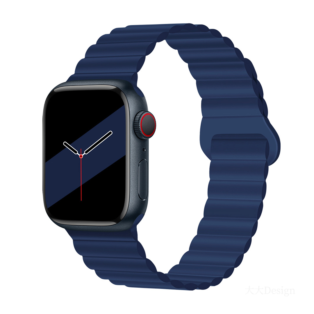 Štýlový remienok s magnetom na Apple Watch - Midnight Blue Farba: Tmavo modrá, Veľkosť: 38/40/41mm