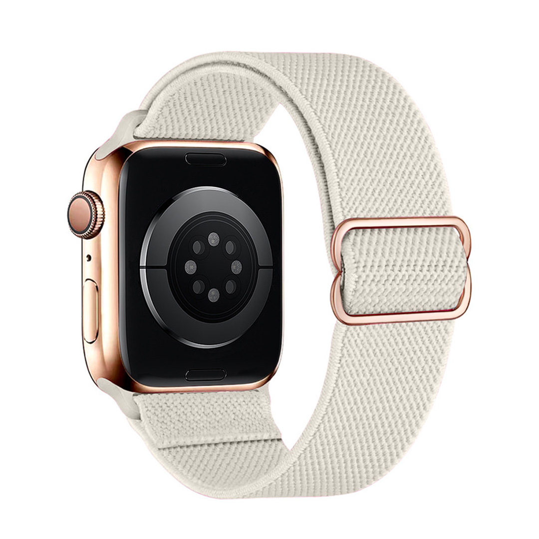 Nastavitelný nylonový remienok na Apple Watch - Béžový Farba: Béžová, Veľkosť: 38/40/41mm