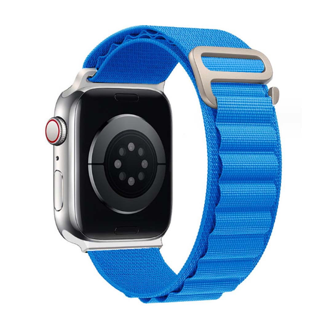 Nylonový remienok alpský ťah na Apple Watch - Modrý Farba: Modrá, Veľkosť: 38/40/41mm