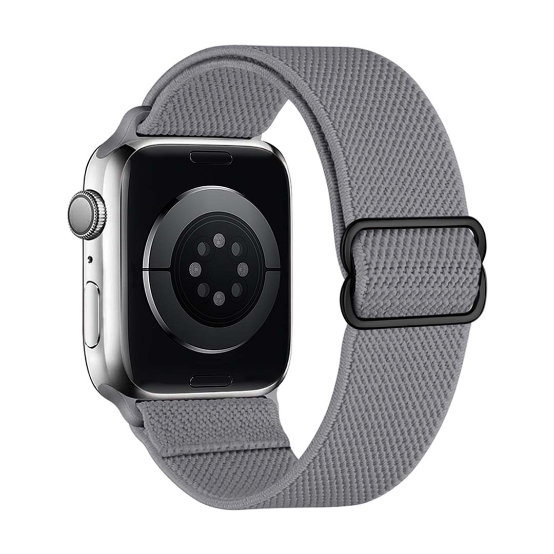 Nastavitelný nylonový remienok na Apple Watch - Šedý Farba: Vesmírne-šedá, Veľkosť: 42/44/45/49mm