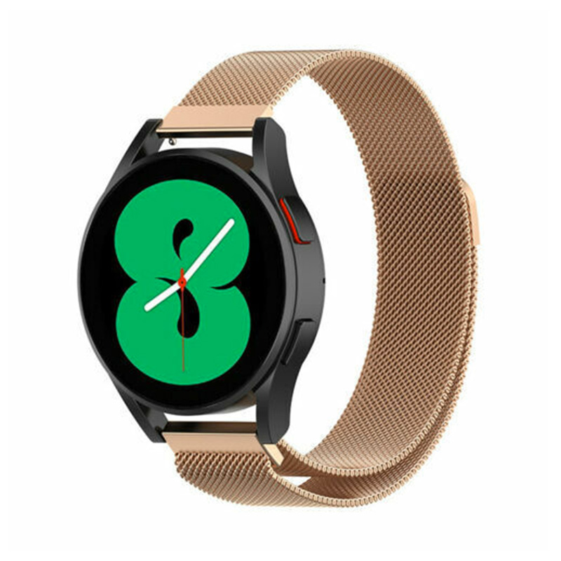 Elegantný remienok v milánskom štýle na smart hodinky 22mm Farba: Light Gold, Veľkosť: 22mm