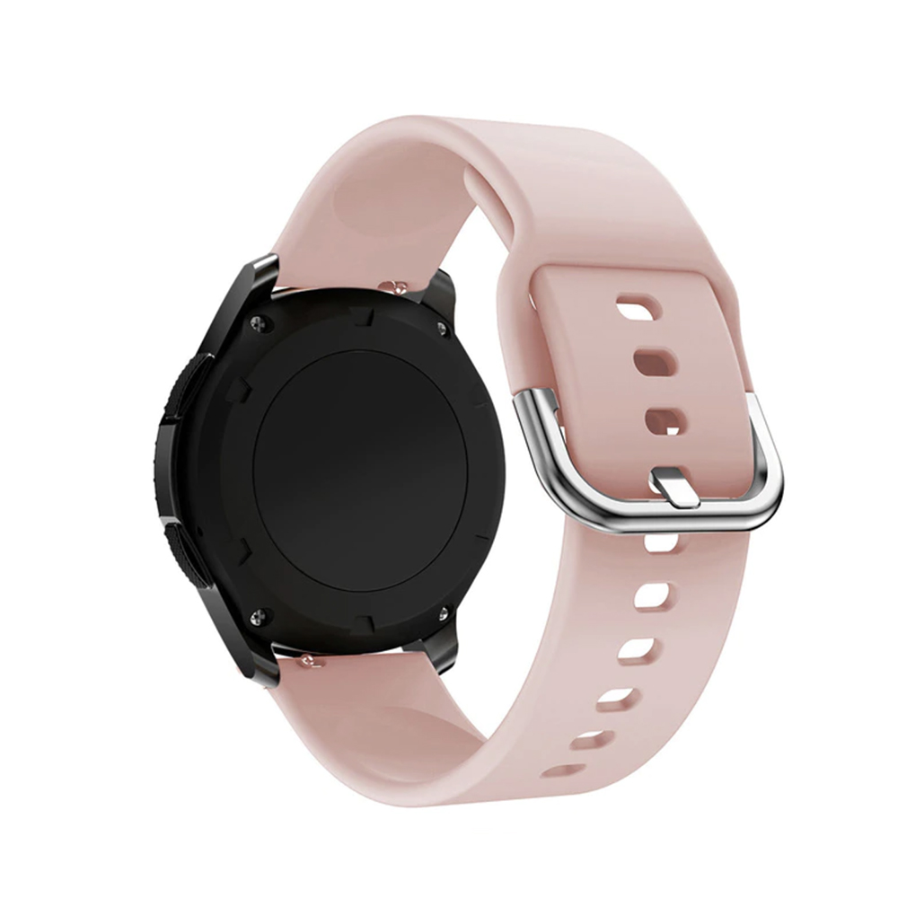 Jednofarebný remienok na smart hodinky 22mm vel.M/L Farba: Pink Sand, Obvod: M-L (stredný až väčší obvod zápästia), Veľkosť: 22mm
