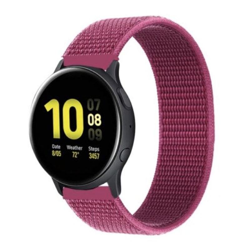 Nylonový remienok na smart hodinky 20mm Farba: Dragon fruit, Veľkosť: 20mm