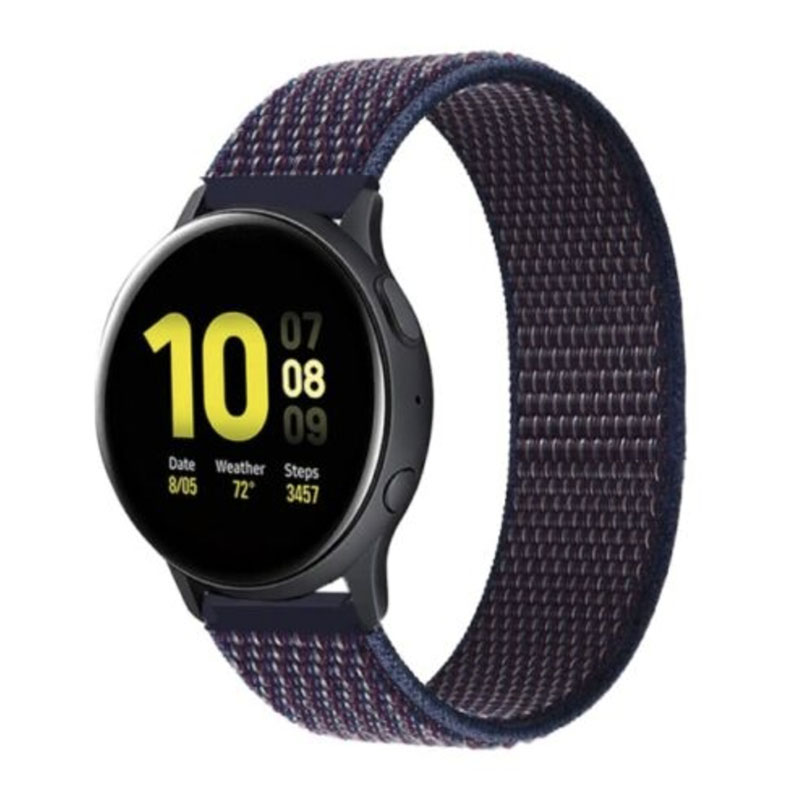 Nylonový remienok na smart hodinky 20mm Farba: Indigo, Veľkosť: 20mm