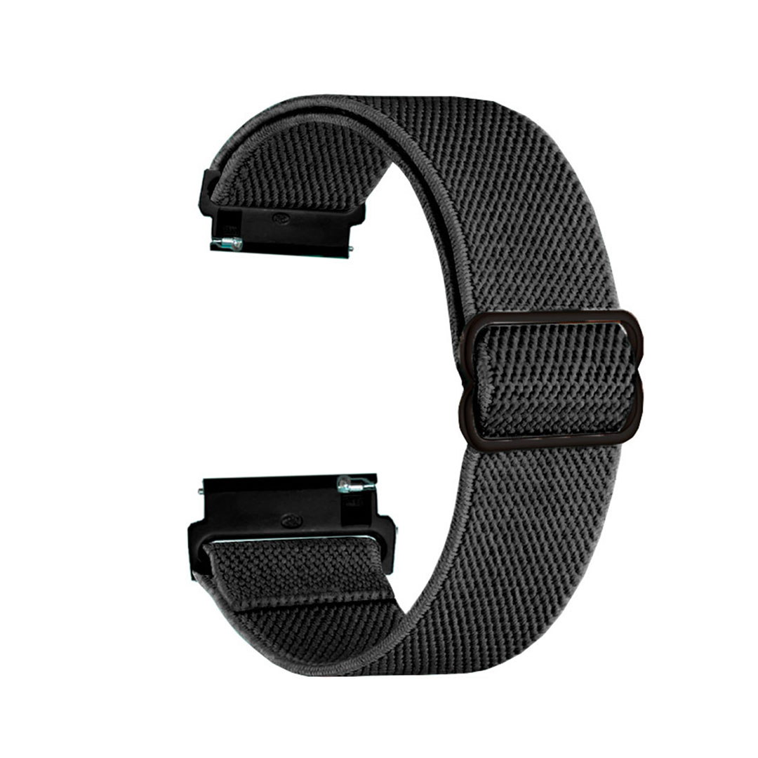 Nastavitelný nylonový remienok na smart hodinky 22mm Farba: Čierna, Veľkosť: 22mm