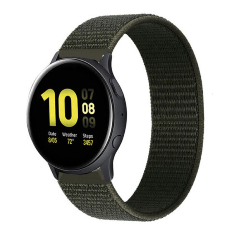 Nylonový remienok na smart hodinky 22mm Farba: Khaki, Veľkosť: 22mm