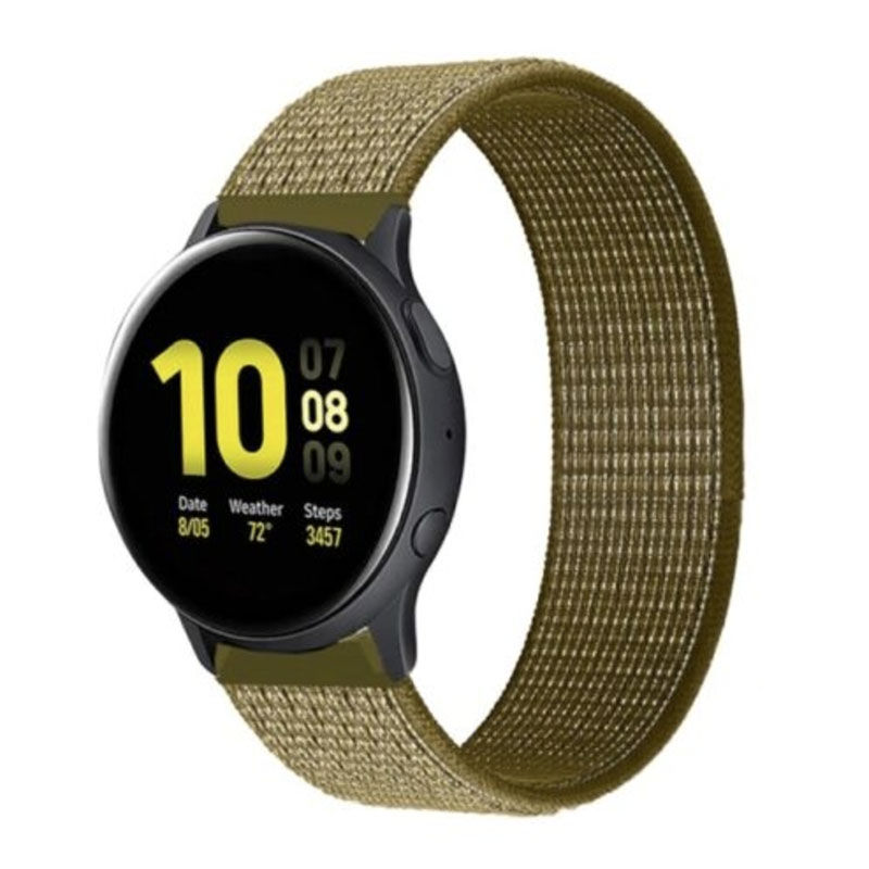 Nylonový remienok na smart hodinky 22mm Farba: Svetlo hnedá, Veľkosť: 22mm