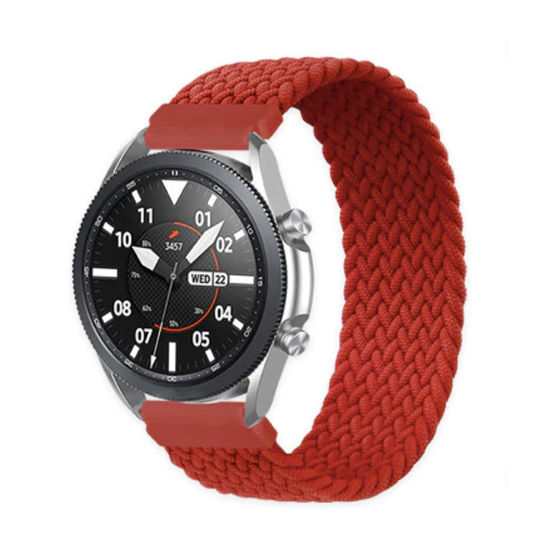 Pletený navliekací remienok na smart hodinky 22mm vel. M/L Farba: Rainbow white, Obvod: M-L (stredný až väčší obvod zápästia), Veľkosť: 22mm