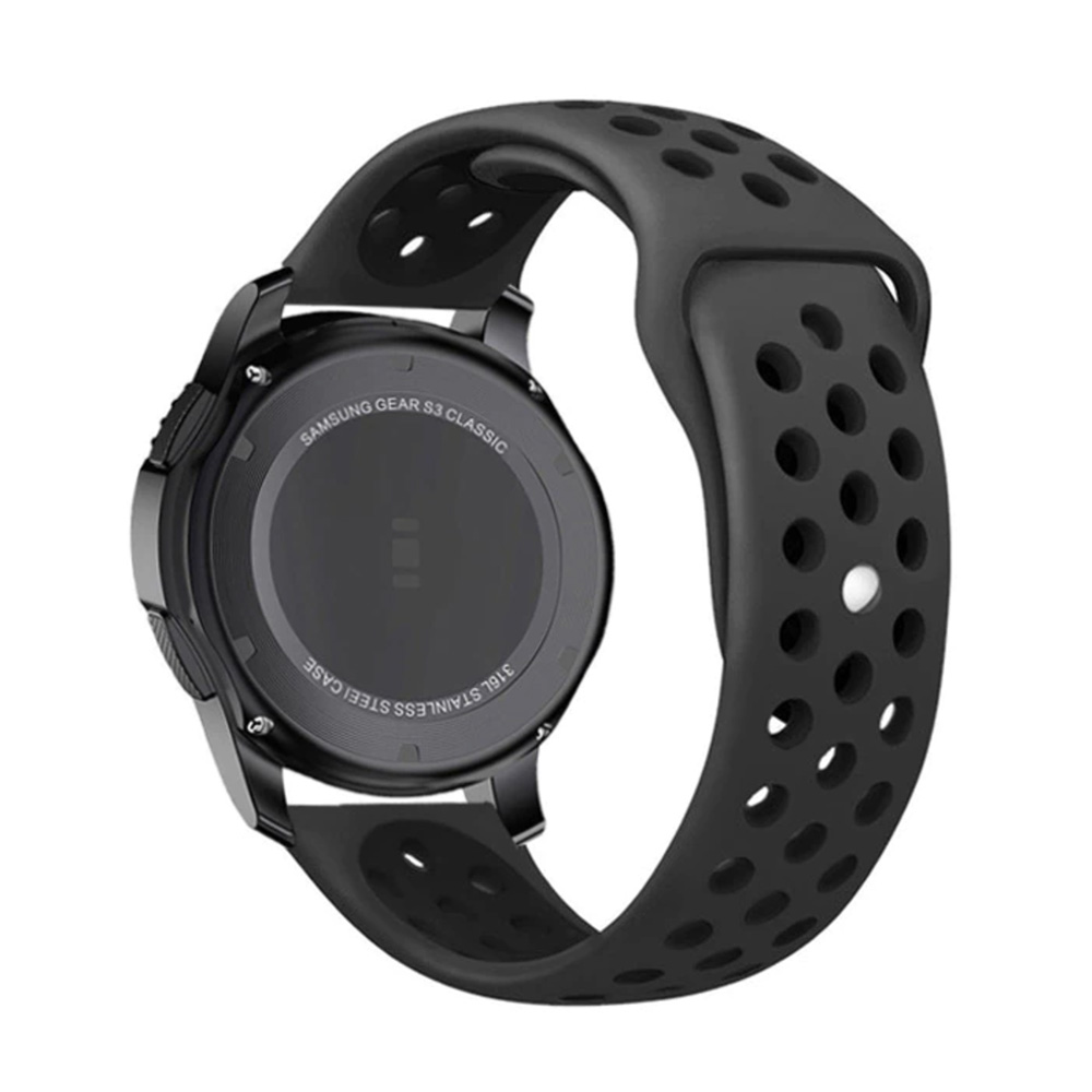 Športový remienok na smart hodinky 22mm Farba: Čierna, Veľkosť: 22mm