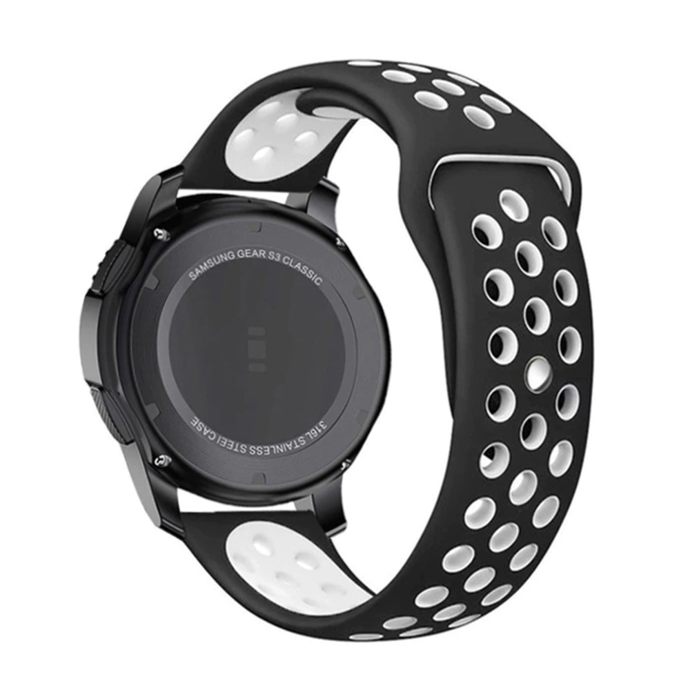 Športový remienok na smart hodinky 22mm Farba: Čierno-biela, Veľkosť: 22mm