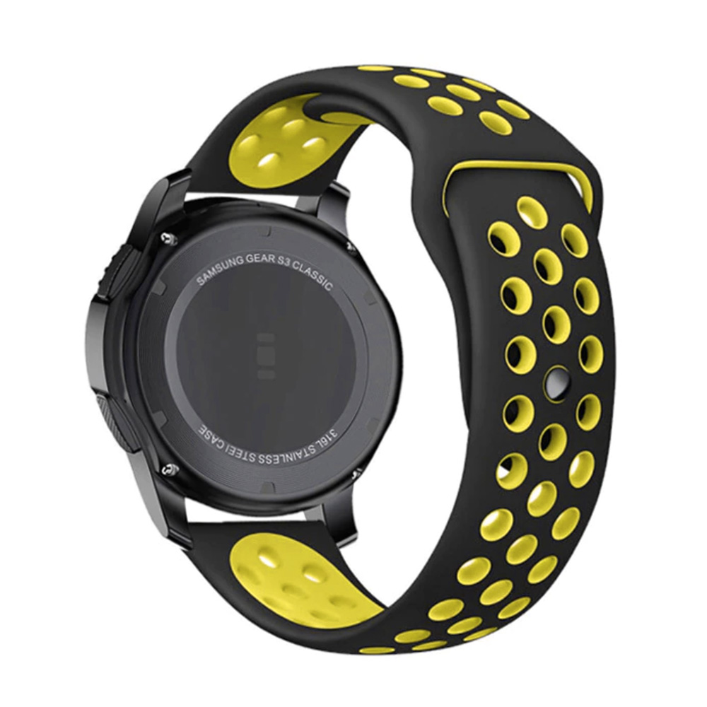 Športový remienok na smart hodinky 22mm Farba: Žltá, Veľkosť: 22mm
